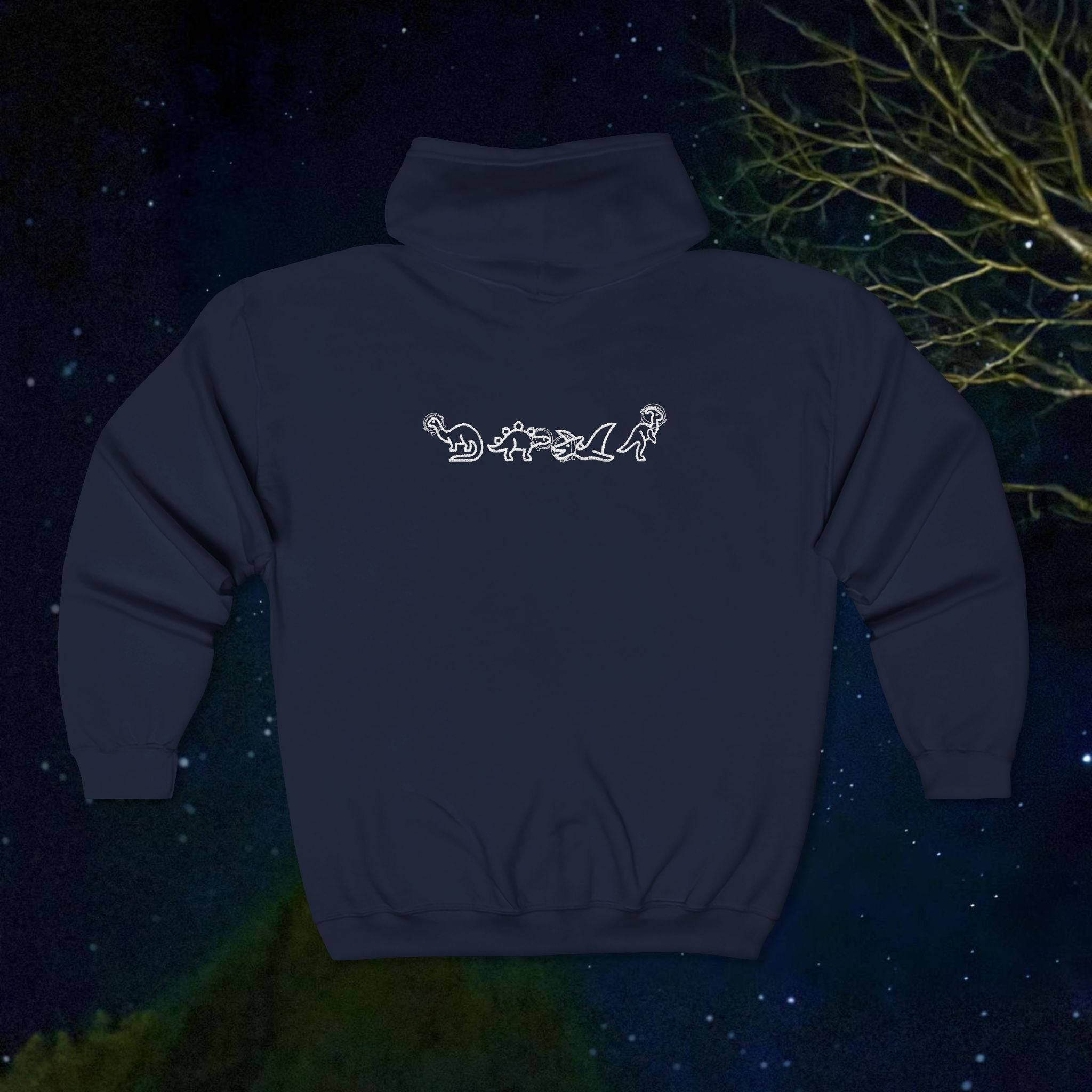 Premium Space Dinos LVC Zip Hoodie